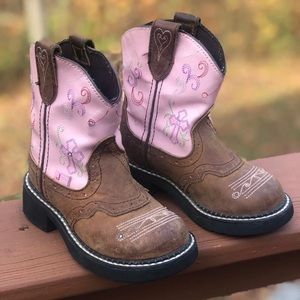 Justin light up Boots size 10 little girls